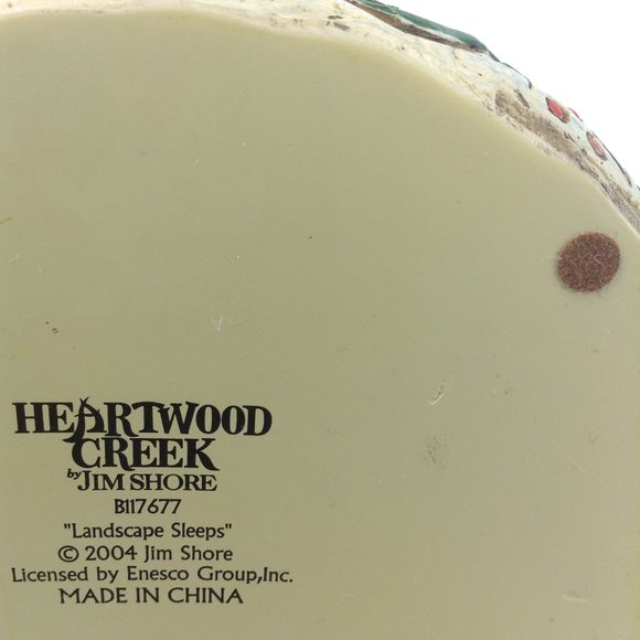 Jim Shore 2004 Heartwood Creek Angel "Landscape Sleeps" Winter Scene - Picture 15 of 15